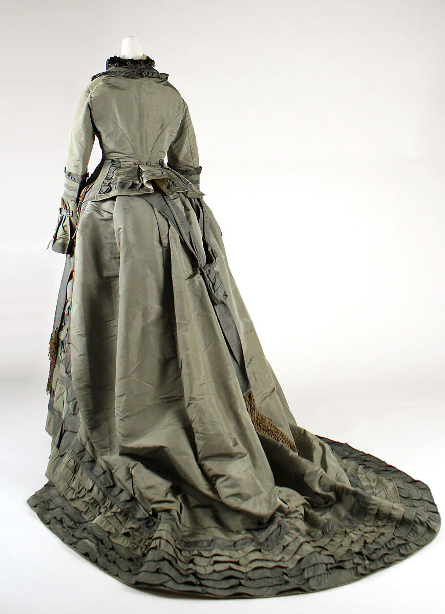 Dress, silk, American