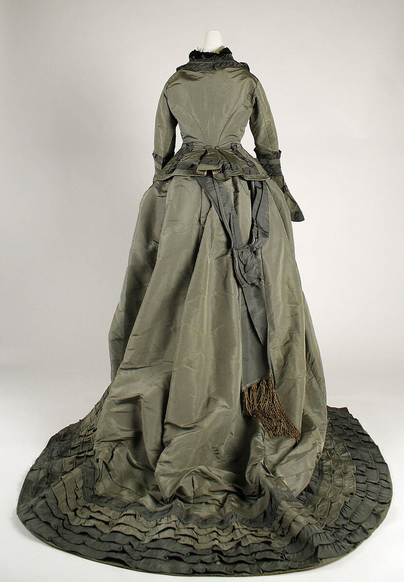 Dress, silk, American