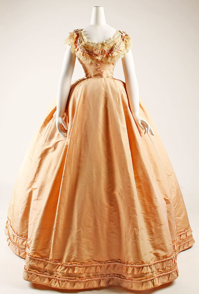 Dress, silk, French