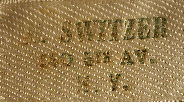 Afternoon dress, M. Switzer, silk, cotton, American