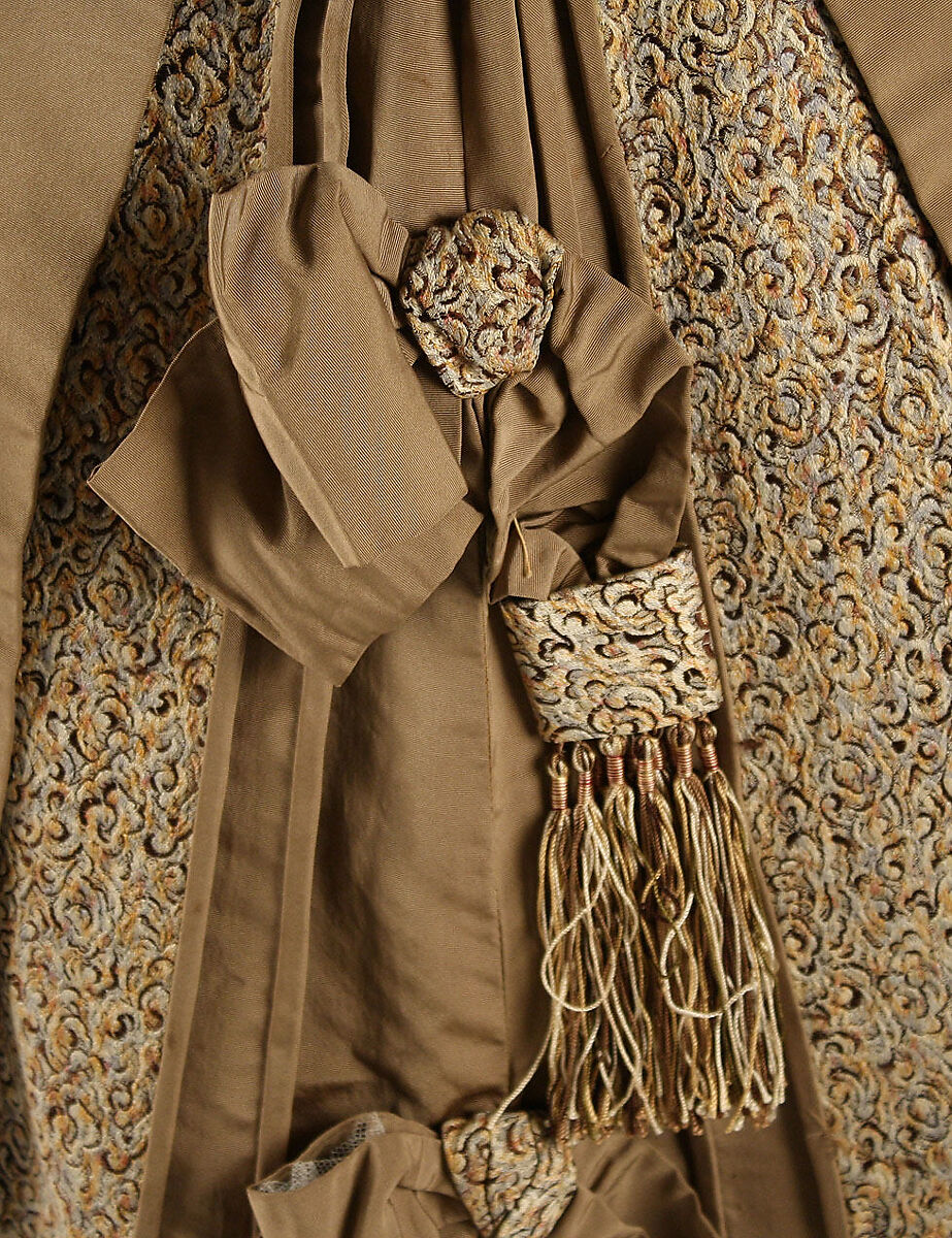 Afternoon dress, M. Switzer, silk, cotton, American