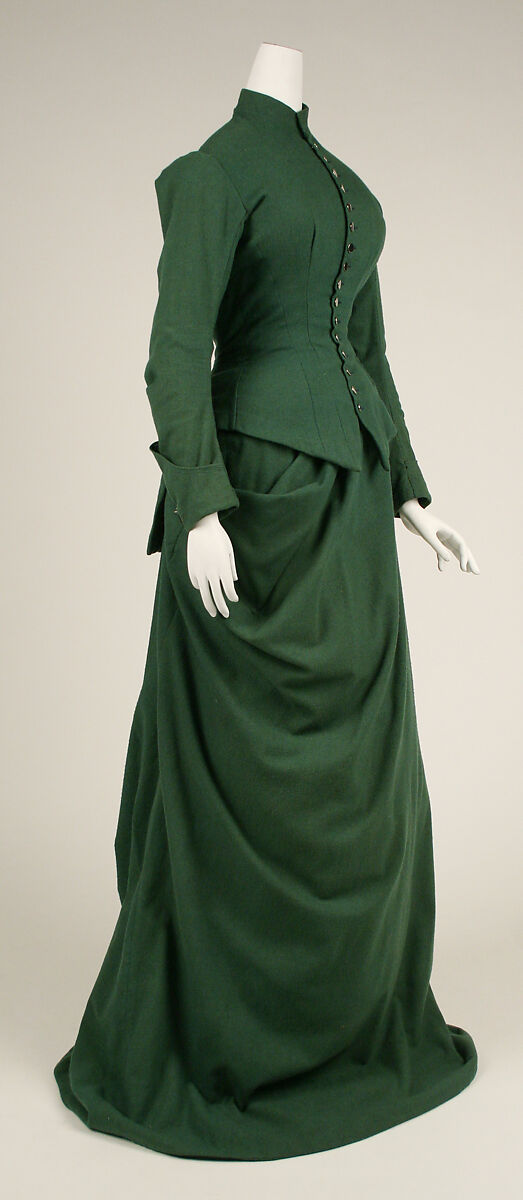 Riding habit, wool, American