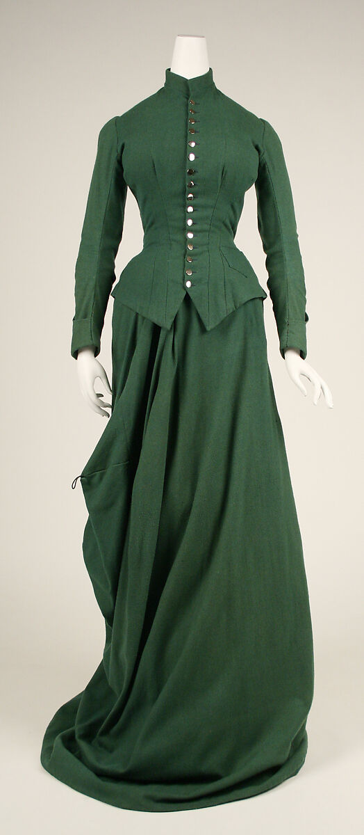 Riding habit, wool, American