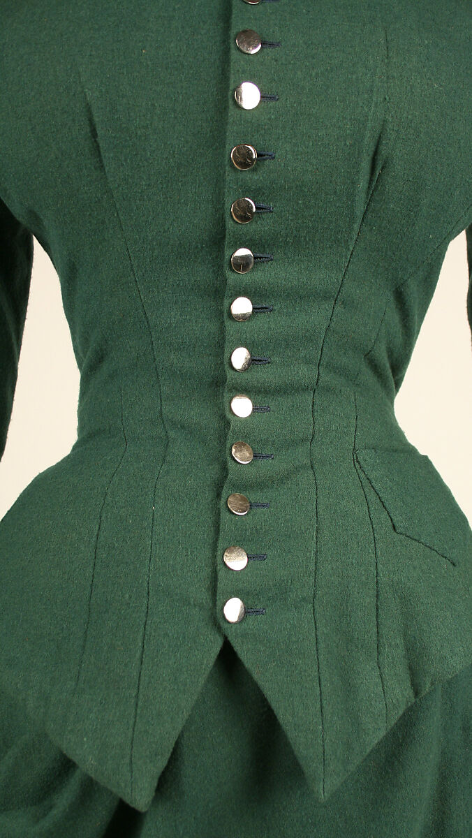 Riding habit, wool, American