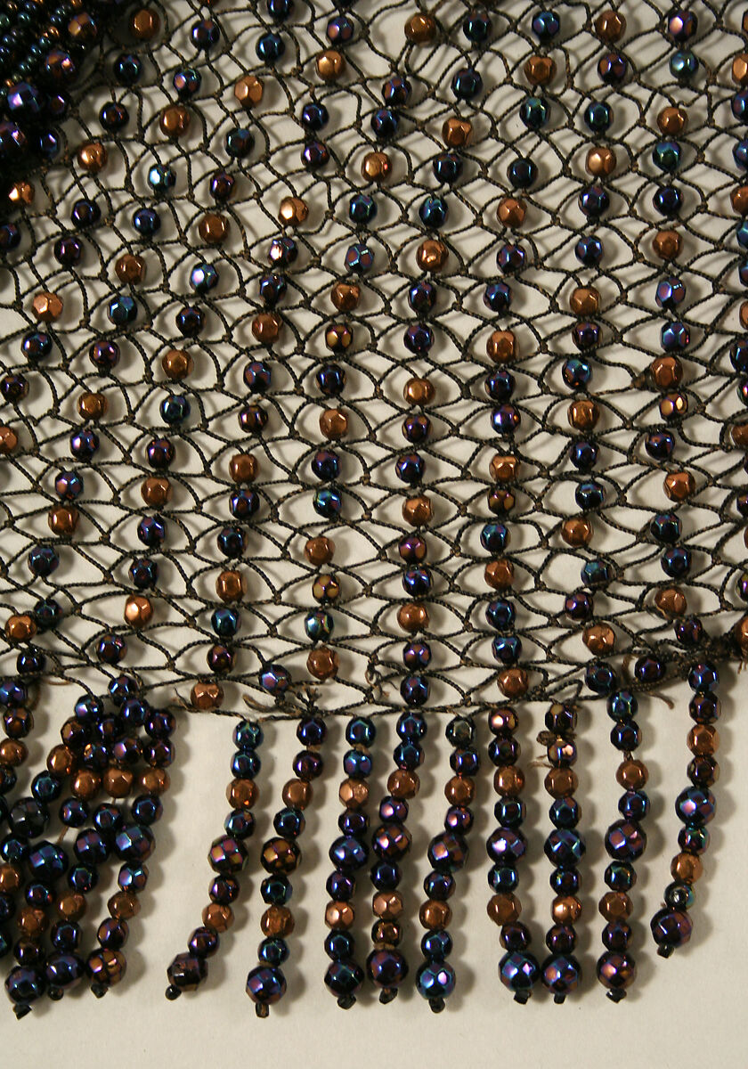 Cape, silk, wood, glass, American