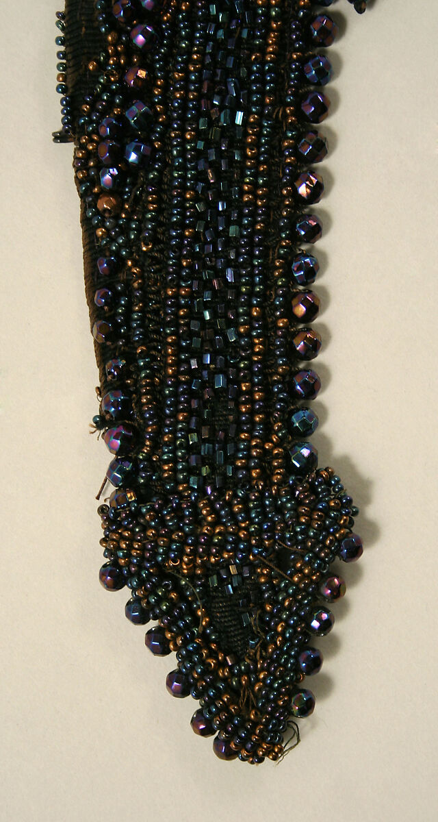 Cape, silk, wood, glass, American