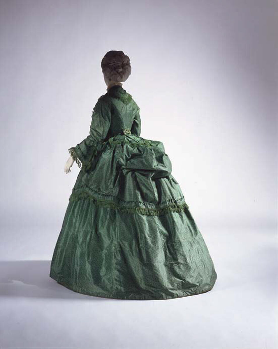 Dress, silk, British
