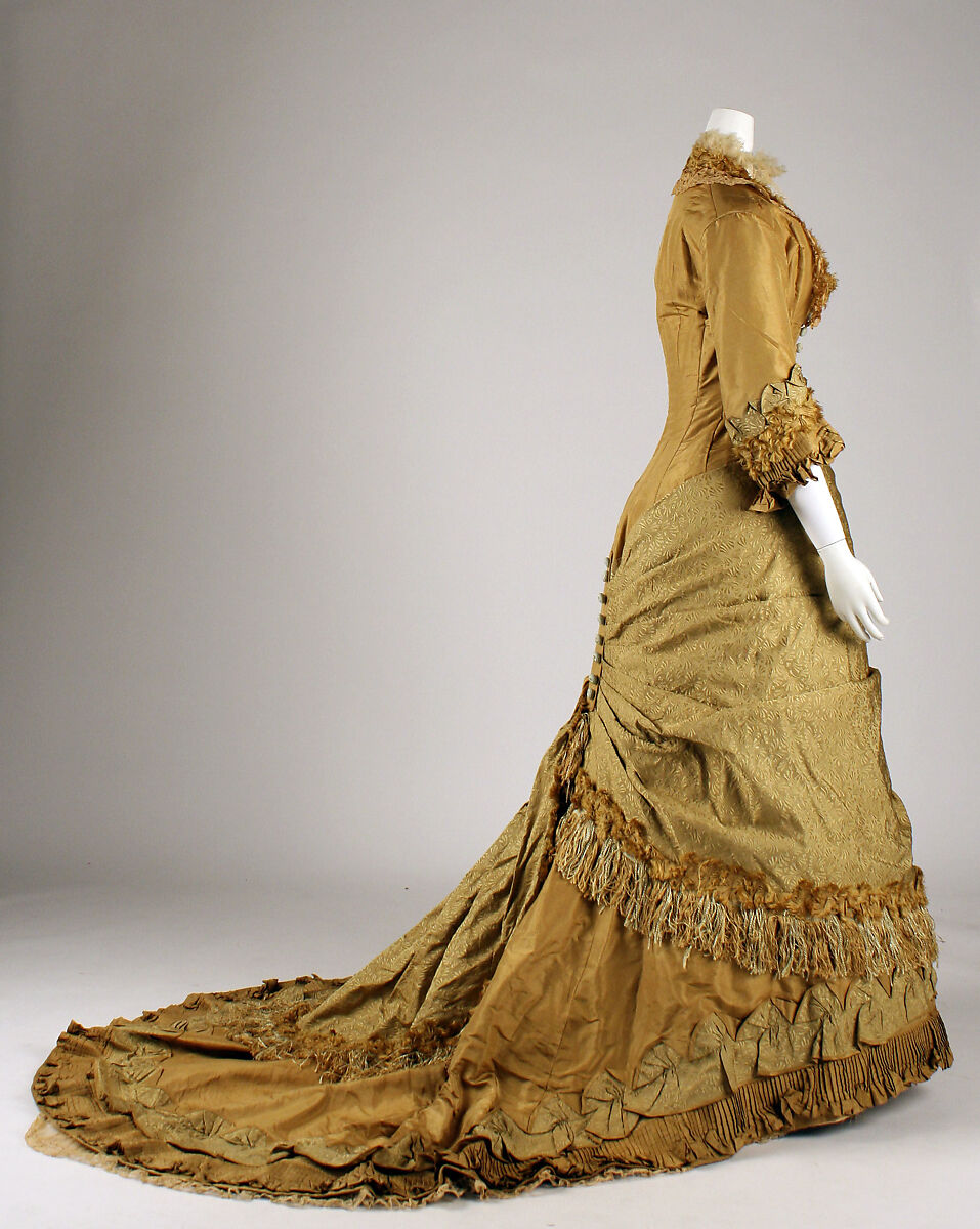 Dress, silk, American
