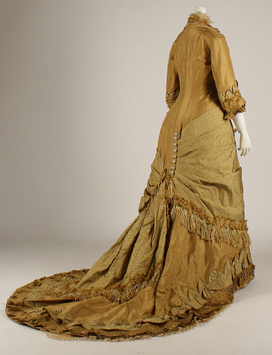 Dress, silk, American