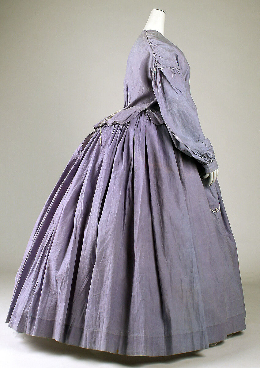 Dress, cotton, American