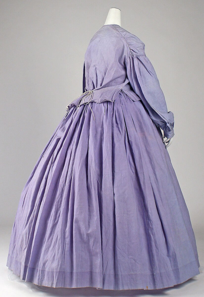 Dress, cotton, American