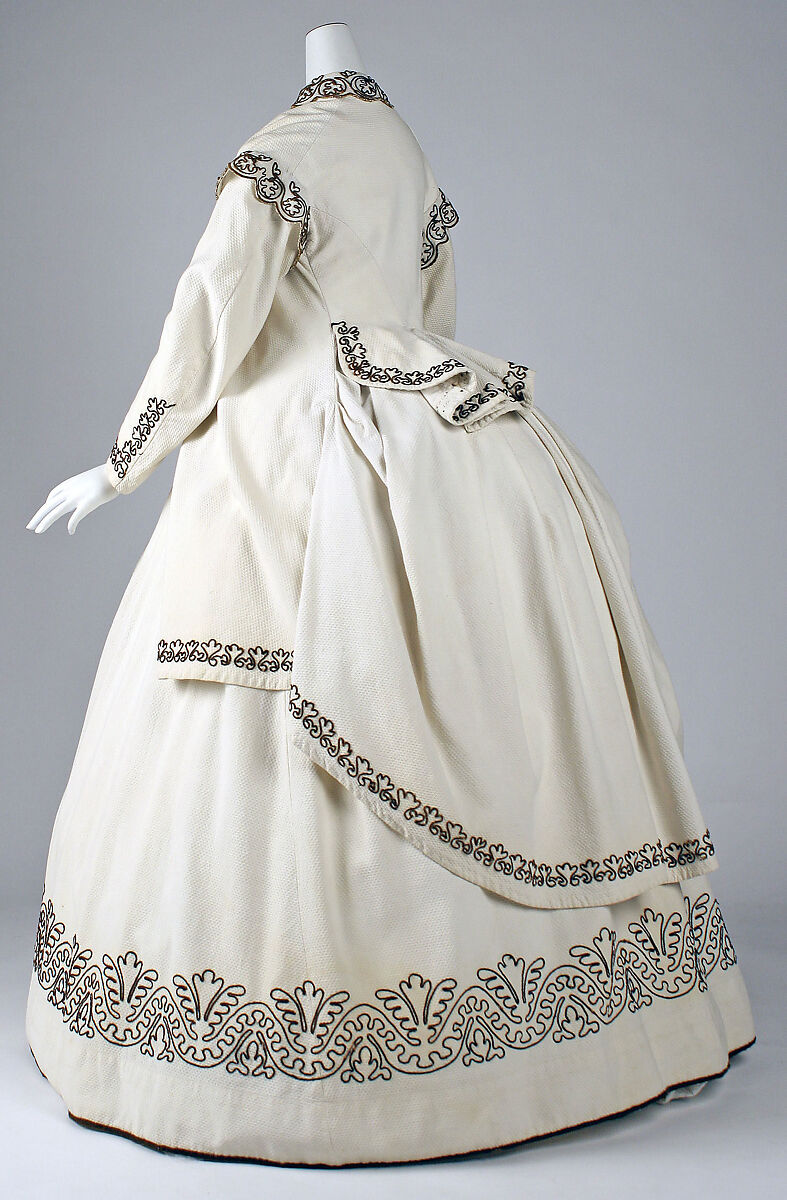 Dress, cotton, wool, British