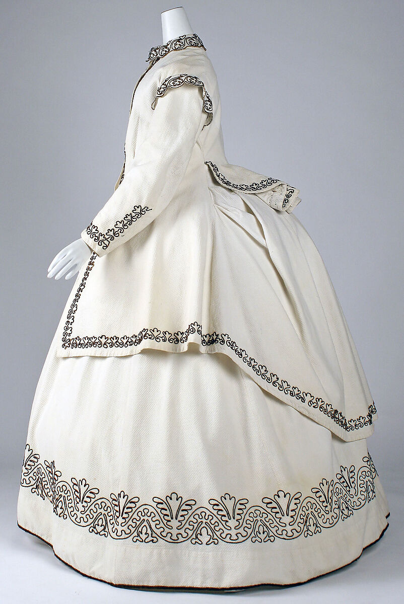 Dress, cotton, wool, British