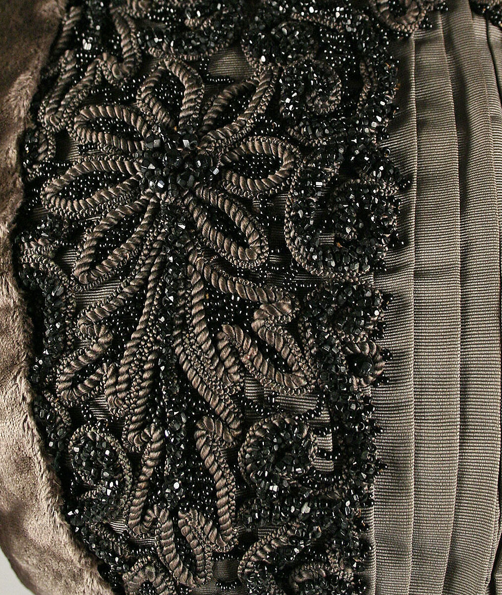 Ensemble, (a–c) Josephine H. Egan, (a,b,c) silk
(d) feathers, American