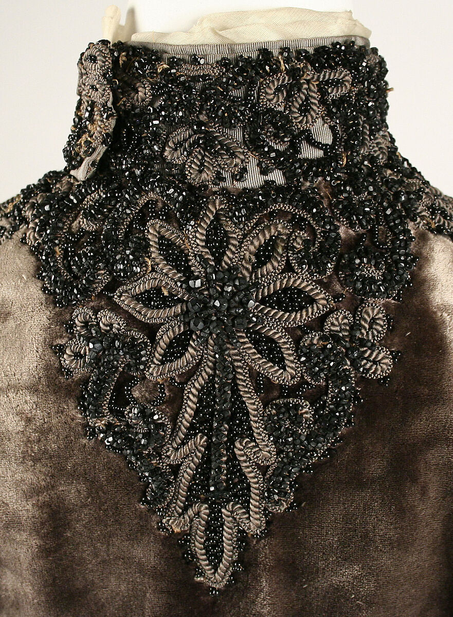 Ensemble, (a–c) Josephine H. Egan, (a,b,c) silk
(d) feathers, American