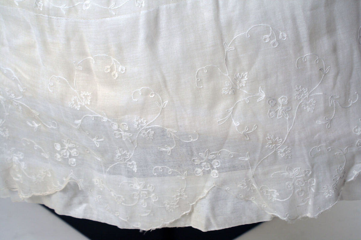 Visiting dress, silk, British