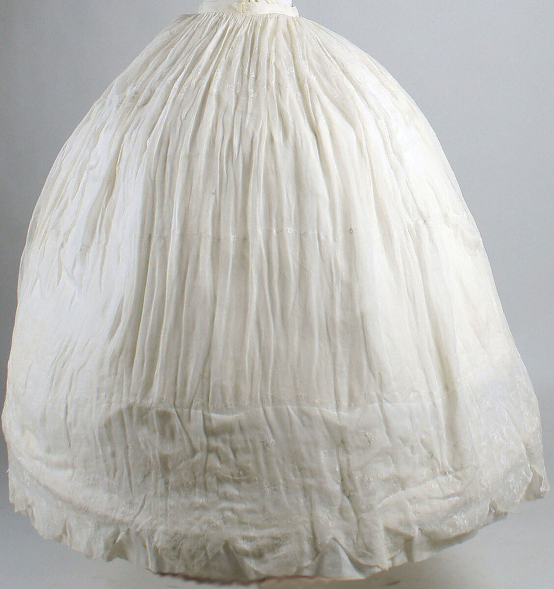 Visiting dress, silk, British