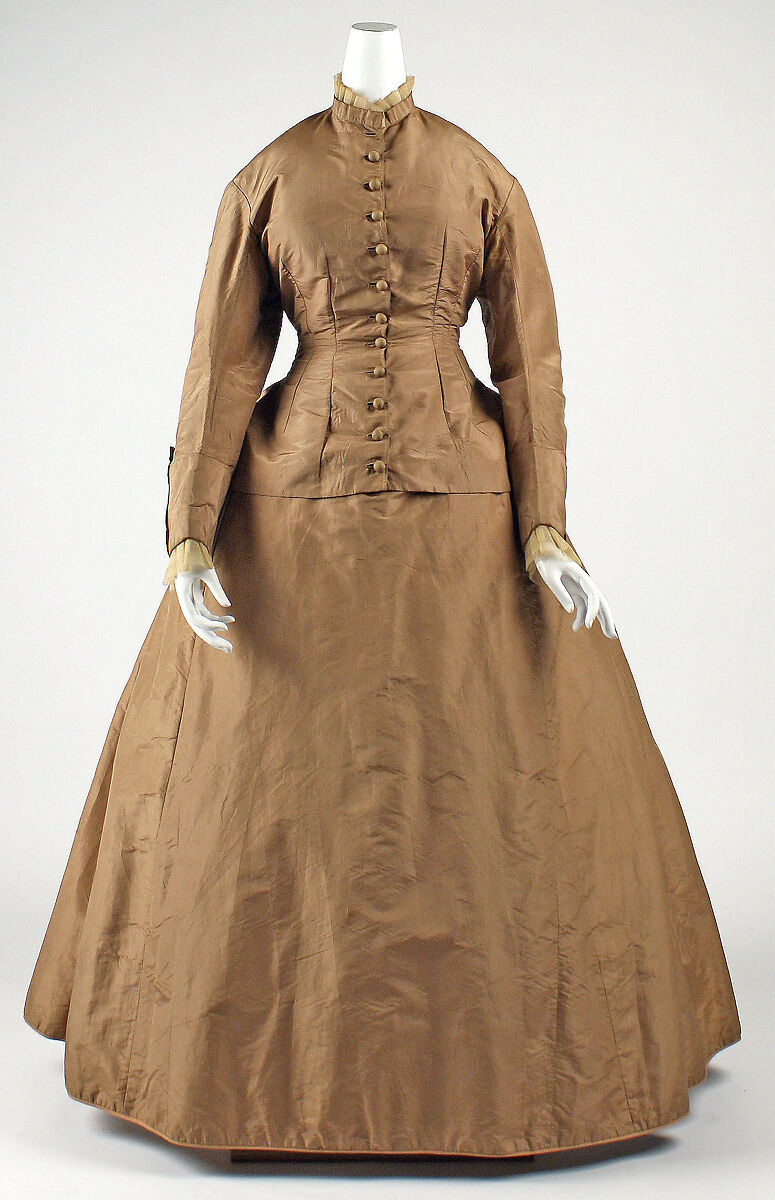 Dress, silk, European 