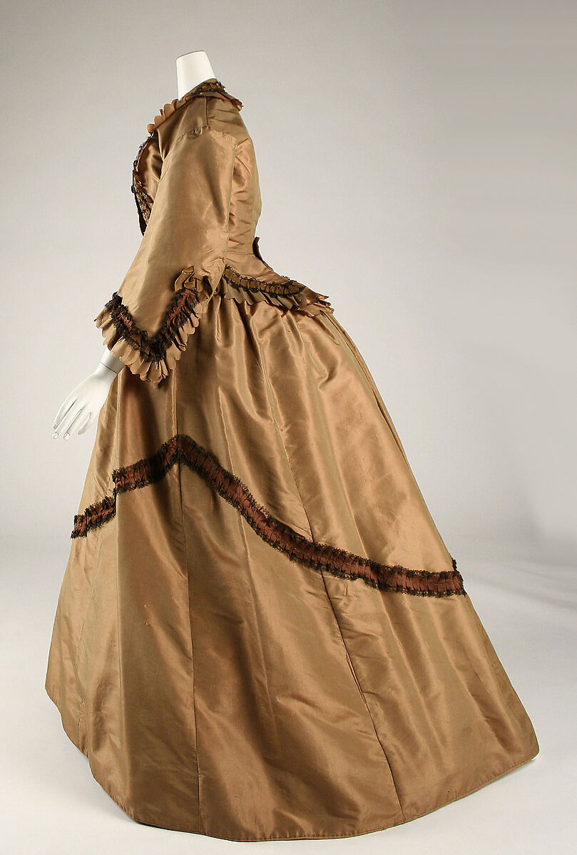 Afternoon dress, silk, Austrian
