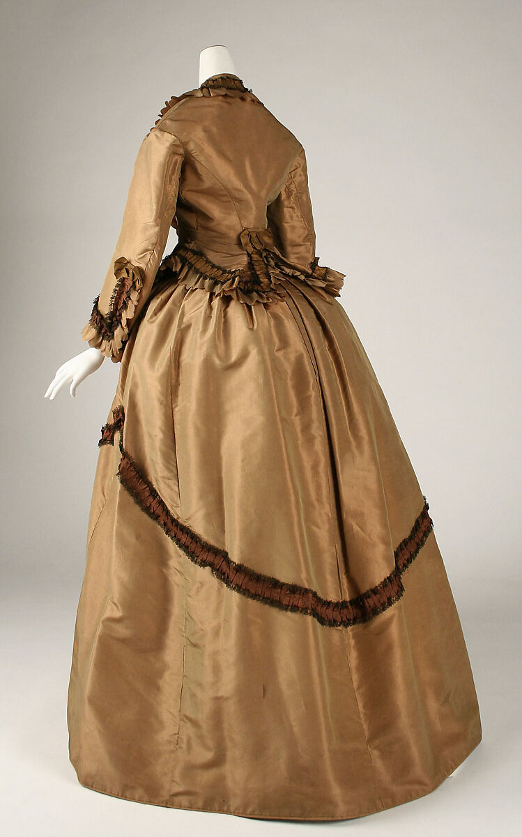 Afternoon dress, silk, Austrian