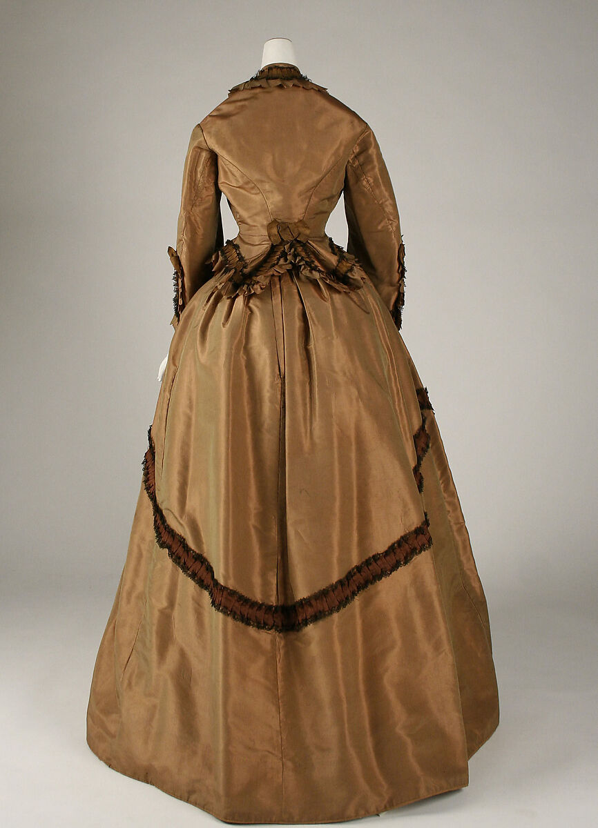Afternoon dress, silk, Austrian