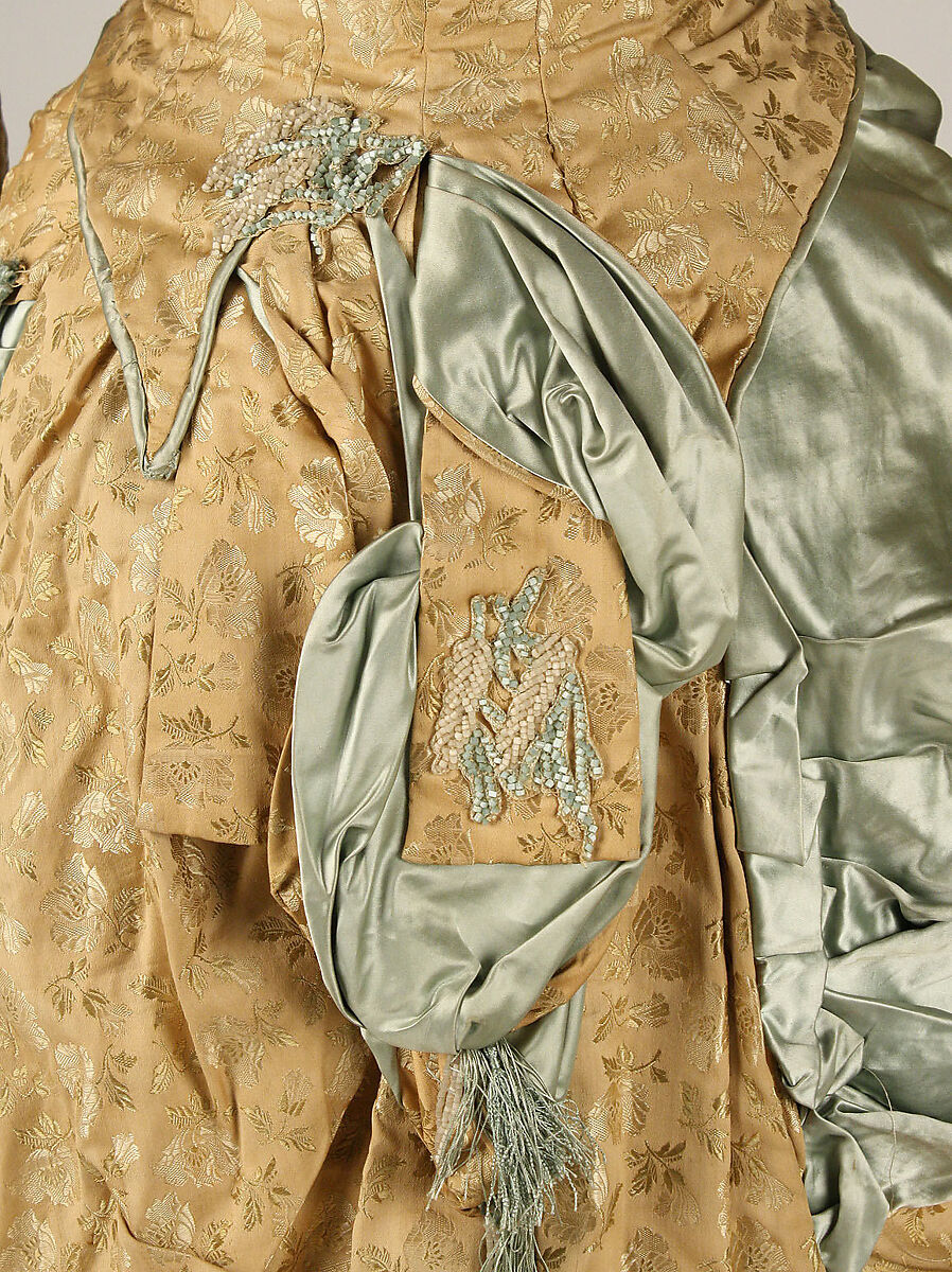 Dress, silk, cotton, American