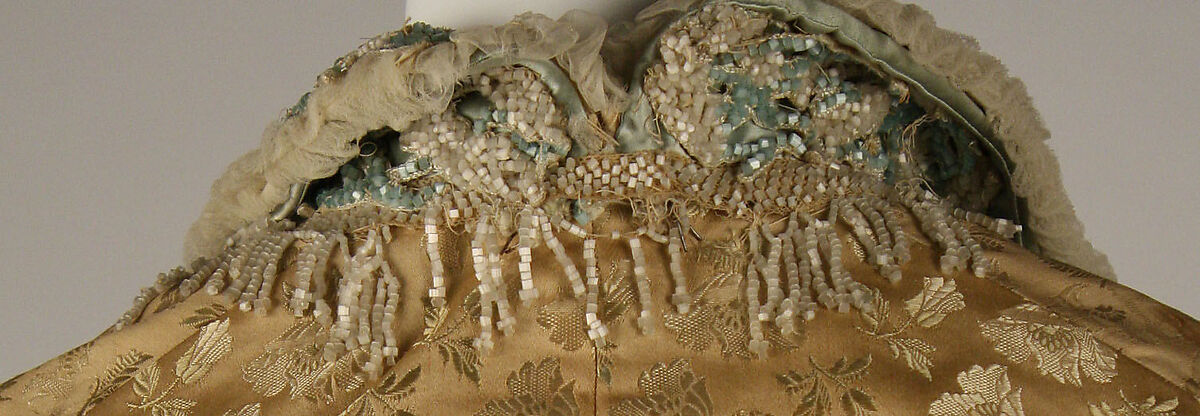 Dress, silk, cotton, American