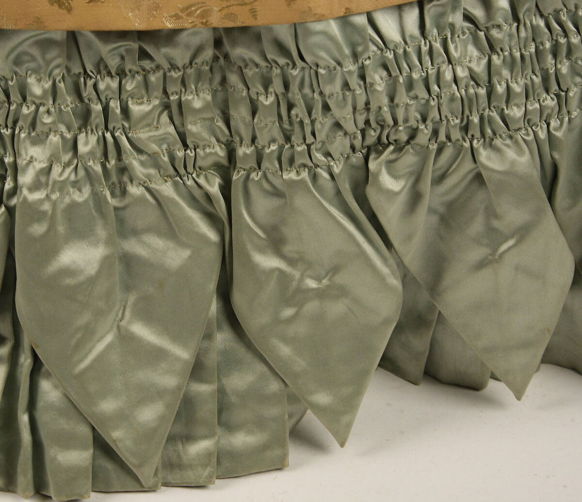 Dress, silk, cotton, American