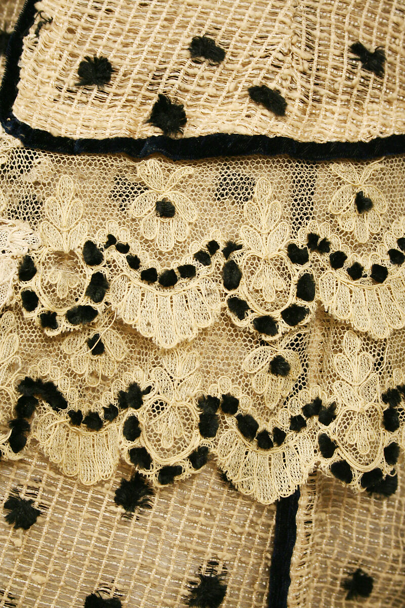 Dress, cotton, silk, American