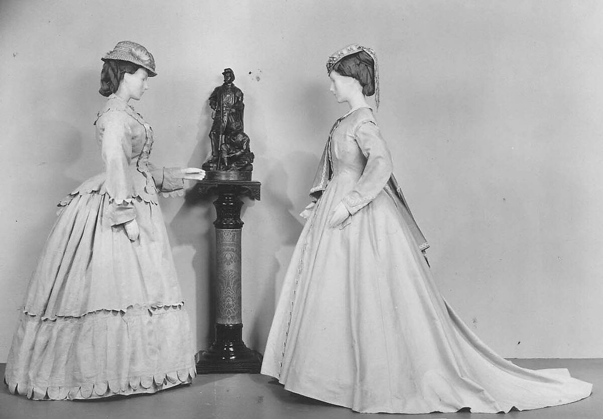 Dress, cotton, American