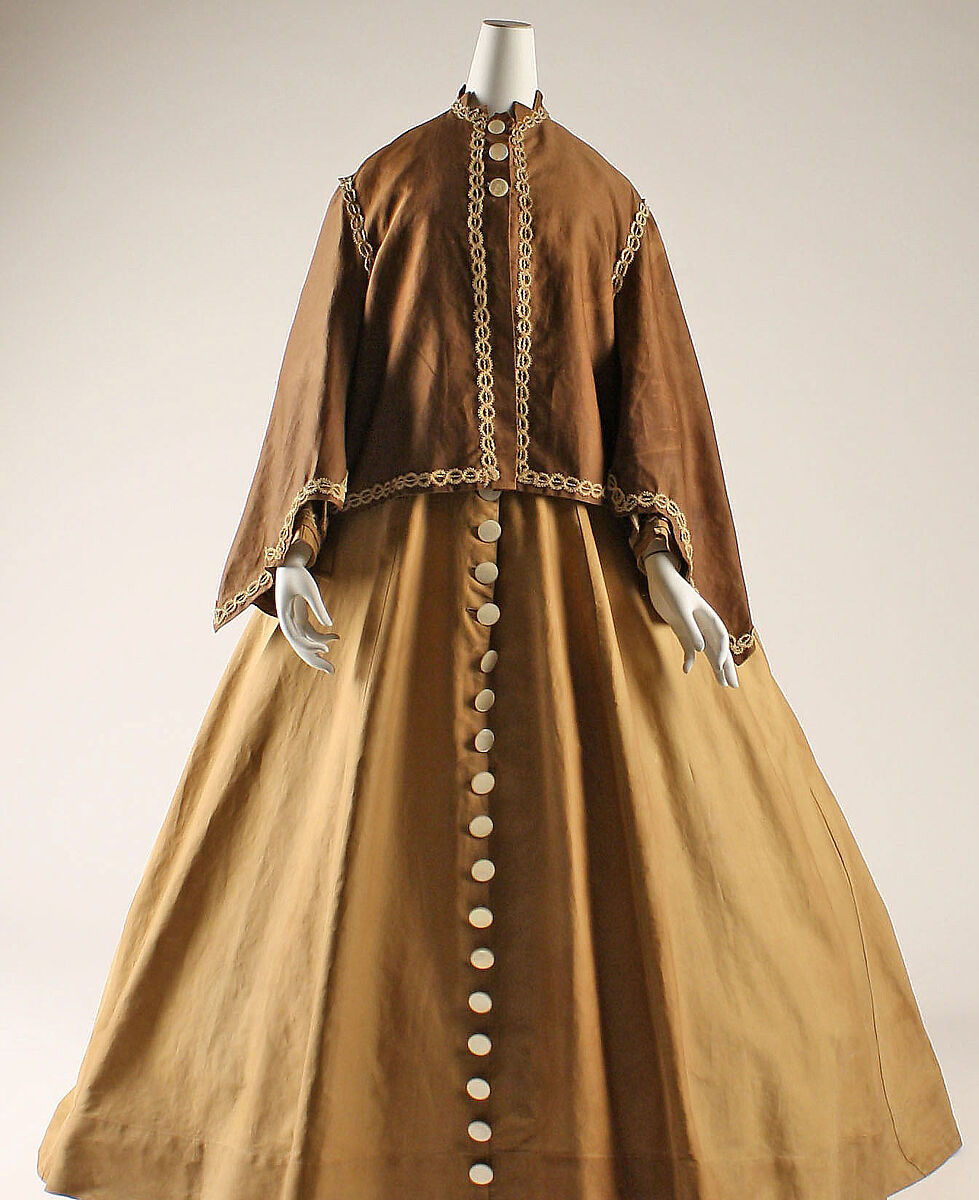 Dress, cotton, American