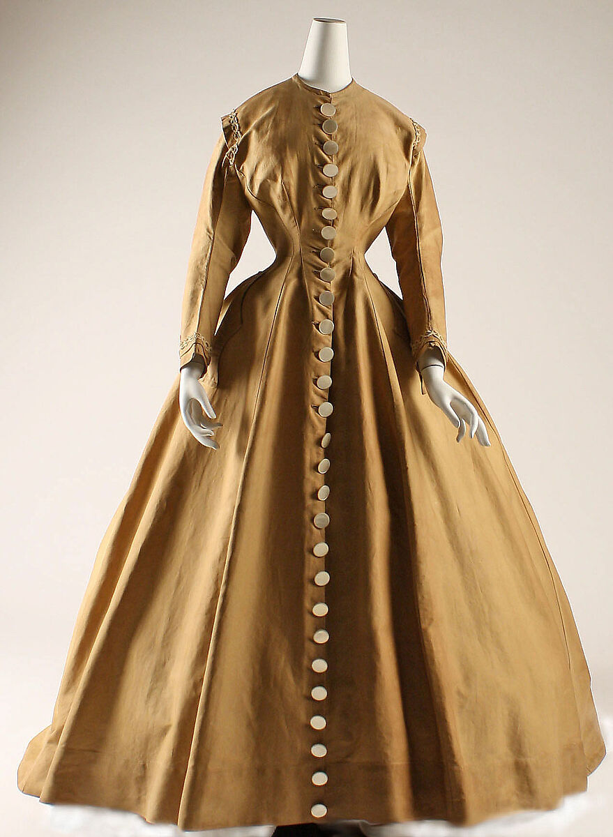 Dress, cotton, American