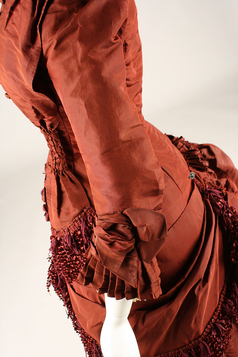 Wedding dress, silk, American