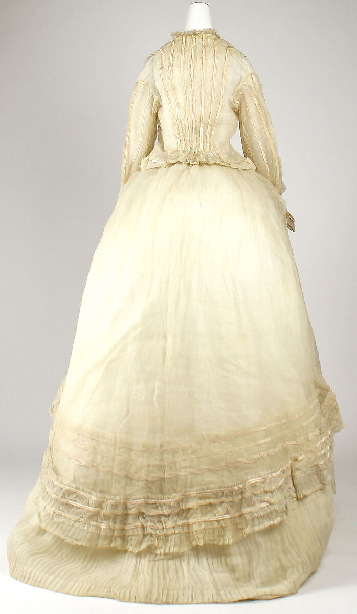 Wedding ensemble, cotton, American or European