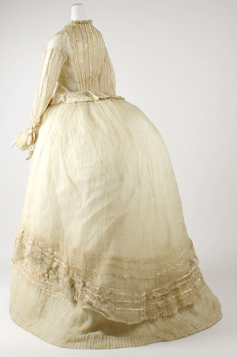 Wedding ensemble, cotton, American or European