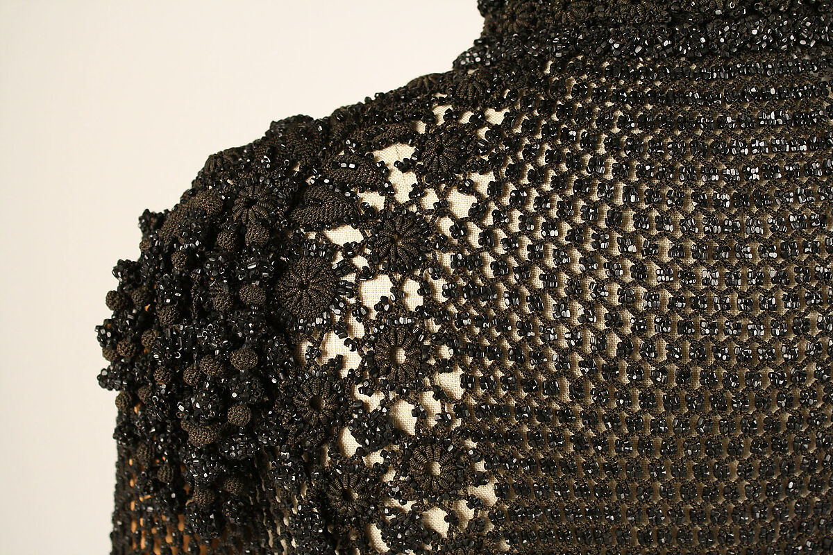 Capelet, silk, jet, American