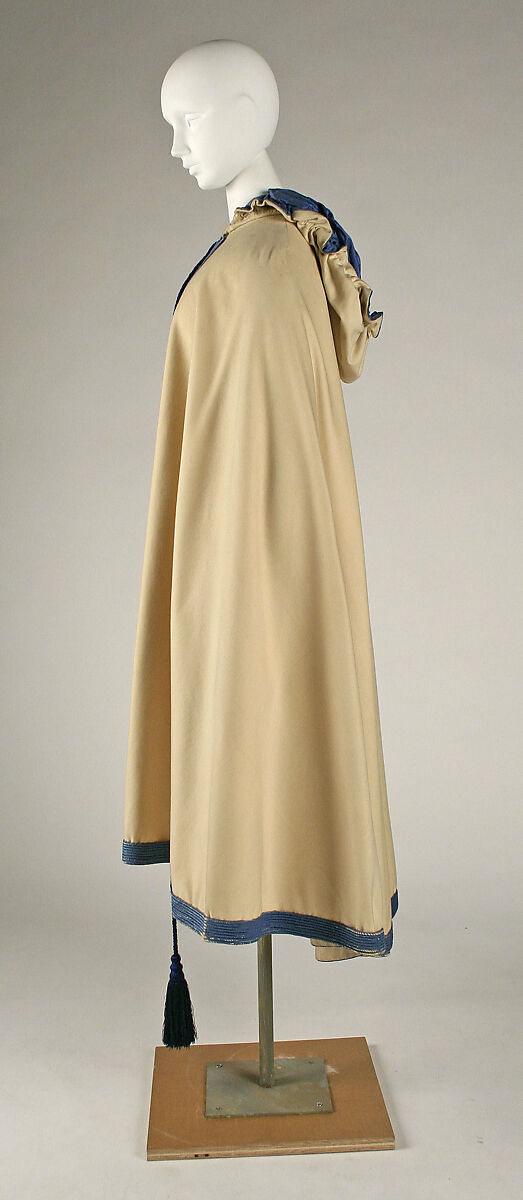 Cloak, silk, American or European