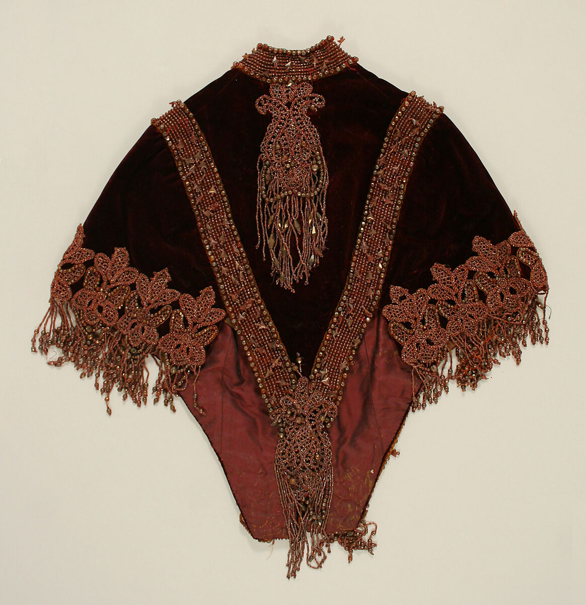 Cape, silk, American or European