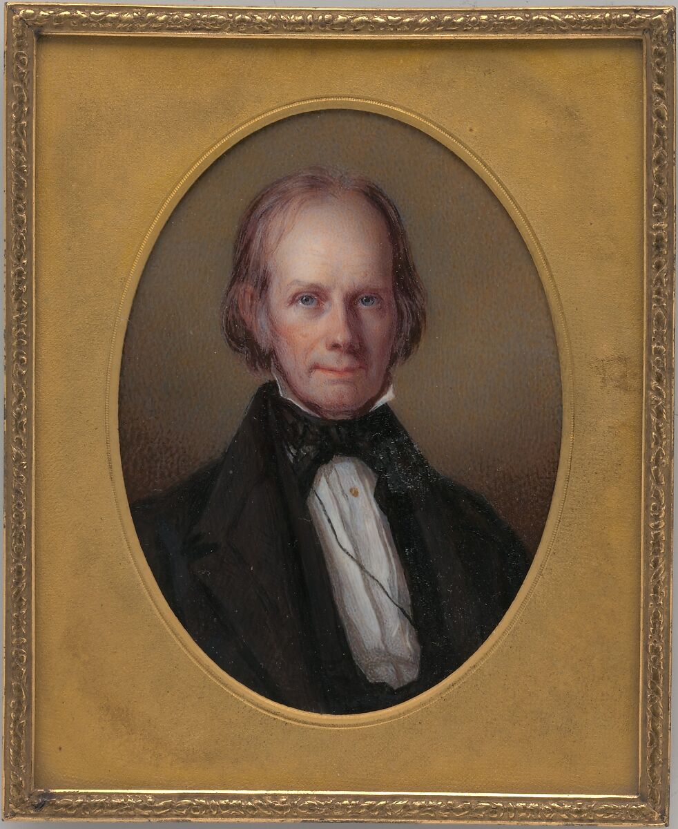 Henry Clay, Savinien Edme Dubourjal (1795–1865), Watercolor on ivory, American 
