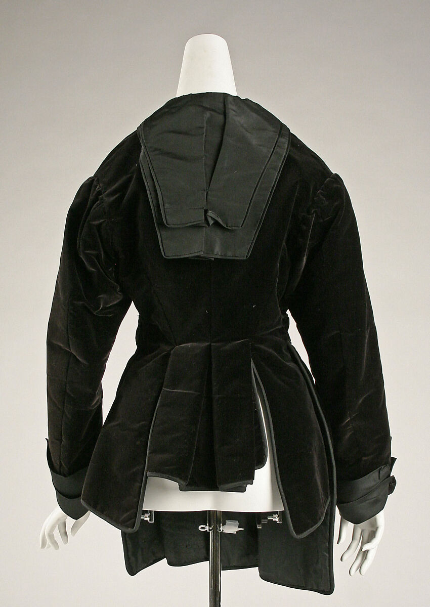 Coat, silk, probably American