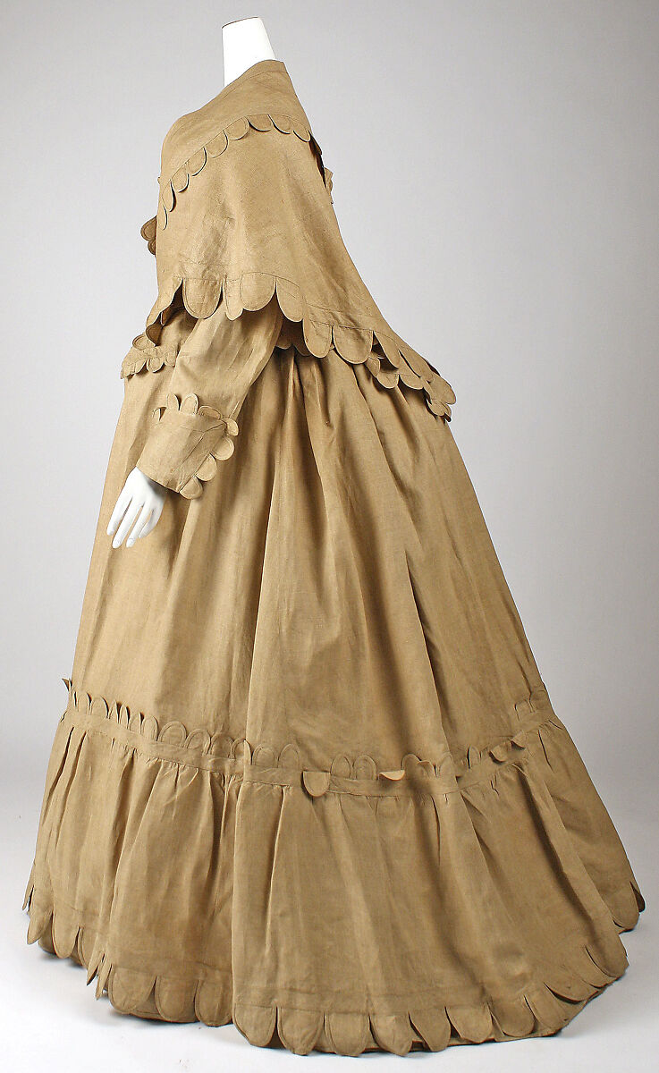 Dress, linen, American