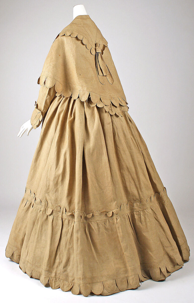 Dress, linen, American