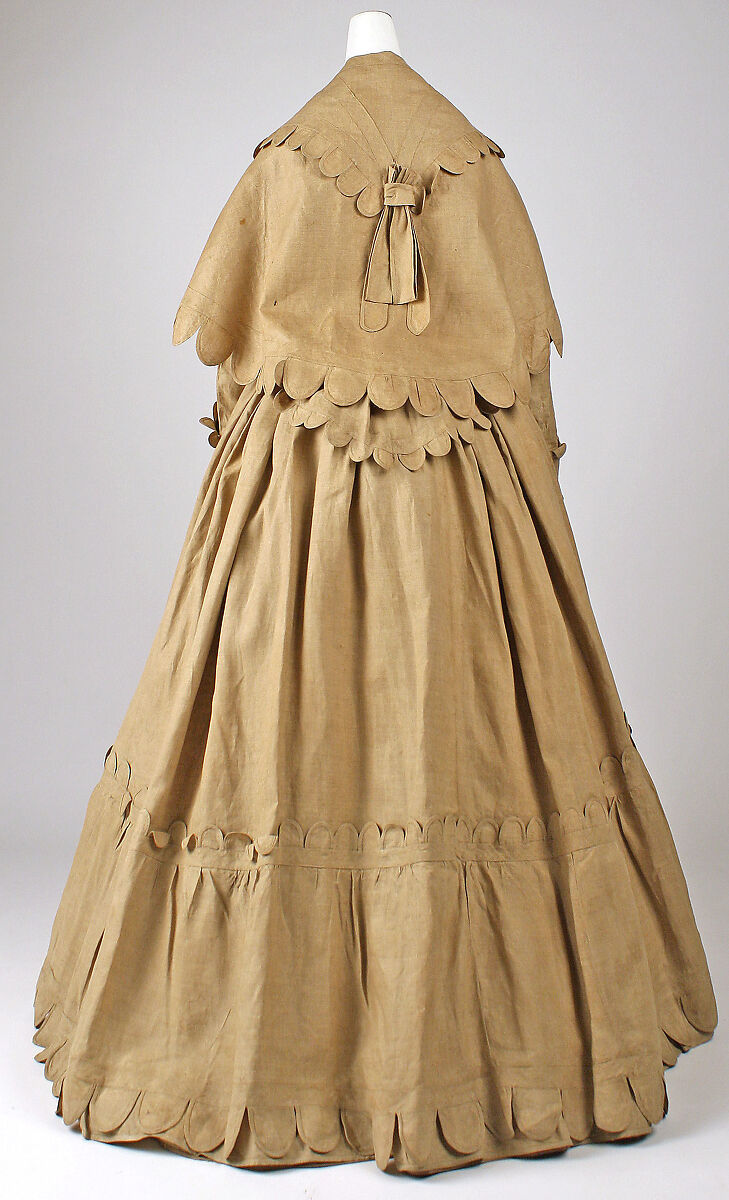 Dress, linen, American