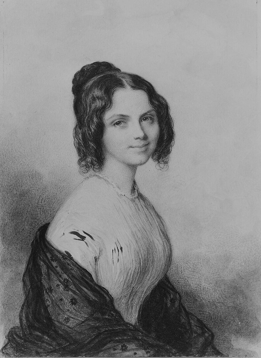 Anne Charlotte Lynch (Later Mrs. Vincenzo Botta), Savinien Edme Dubourjal (1795–1865), Watercolor and lead-white gouache on smooth-surfaced off-white wove paper, American