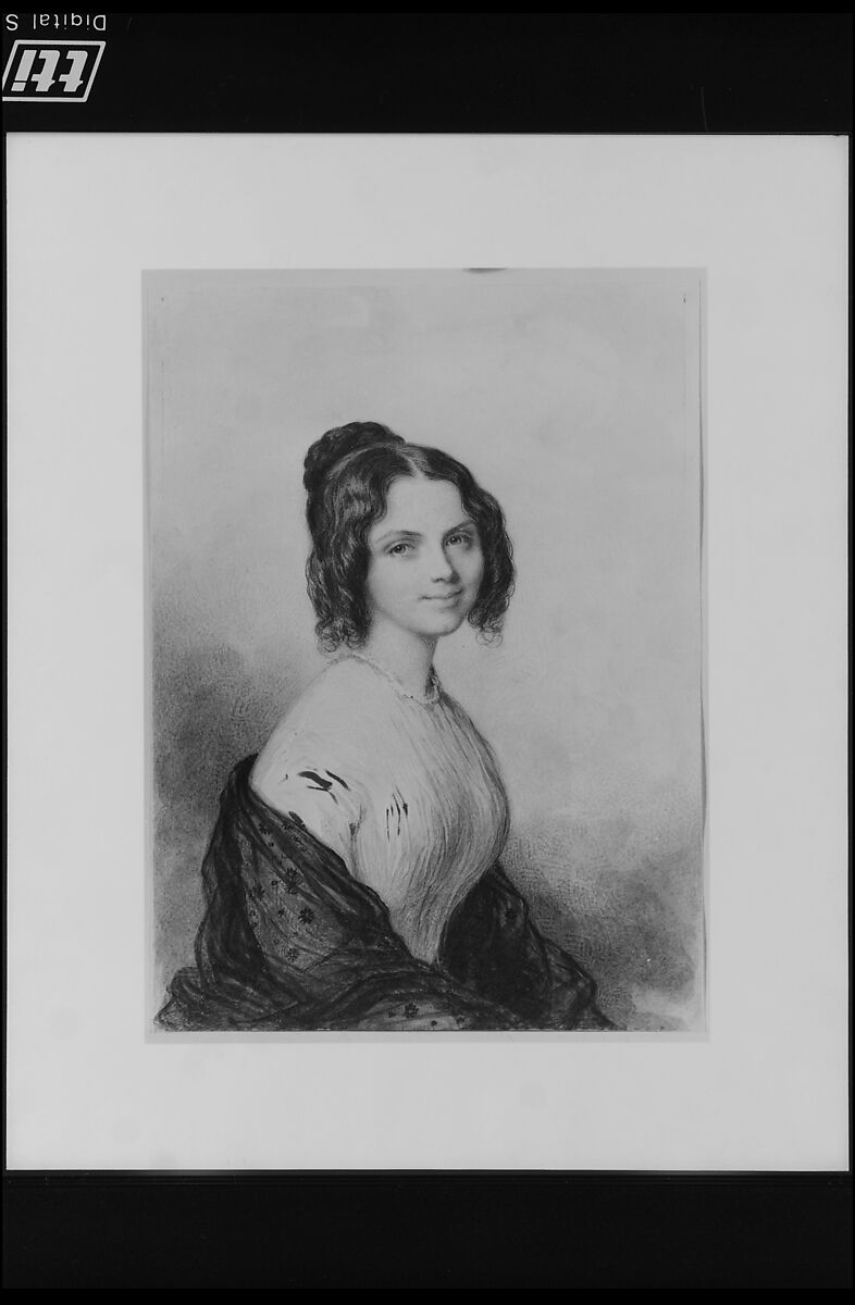 Anne Charlotte Lynch (Later Mrs. Vincenzo Botta), Savinien Edme Dubourjal (1795–1865), Watercolor and lead-white gouache on smooth-surfaced off-white wove paper, American