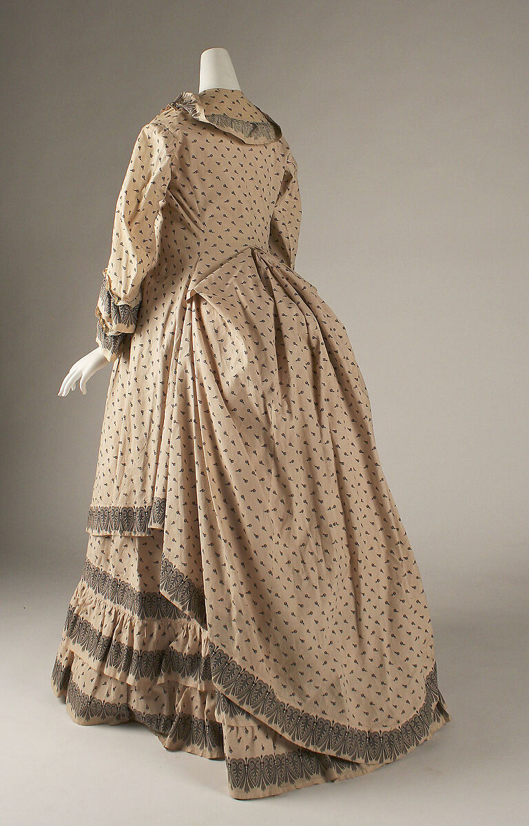 Morning dress, cotton, American