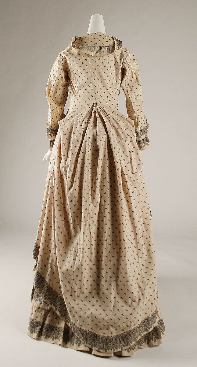 Morning dress, cotton, American