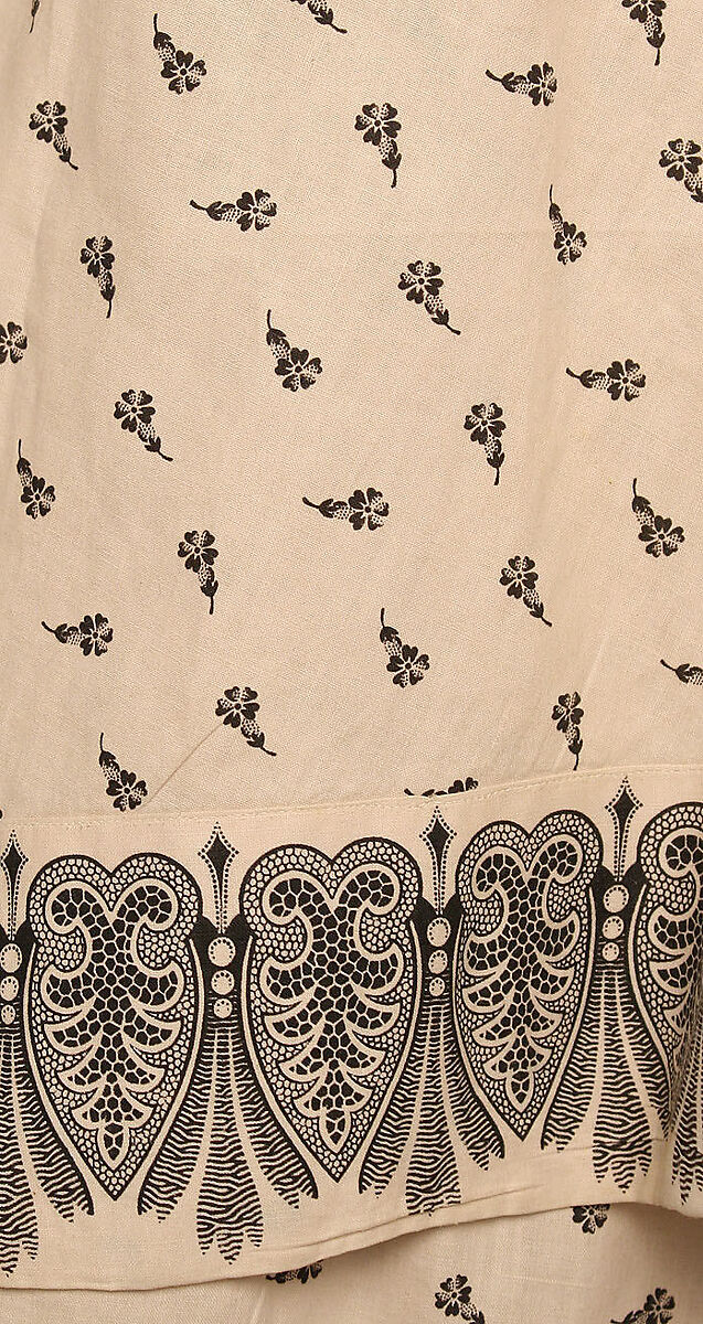 Morning dress, cotton, American