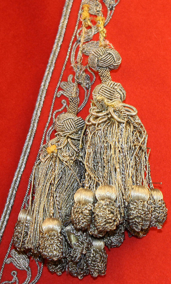 Bashlik, wool, metal thread, European