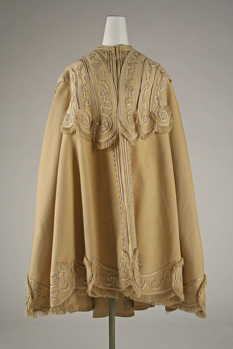 Cape, wool, silk, American or European 